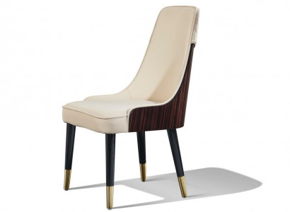 Luxury Designer Upholstered Chair Textile Seat Office Dining Room Wood Chairs